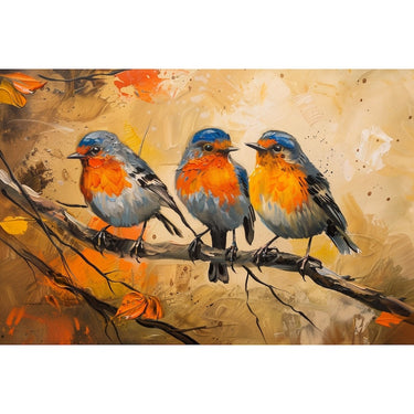 Birds on a Branch Acrylic Canvas